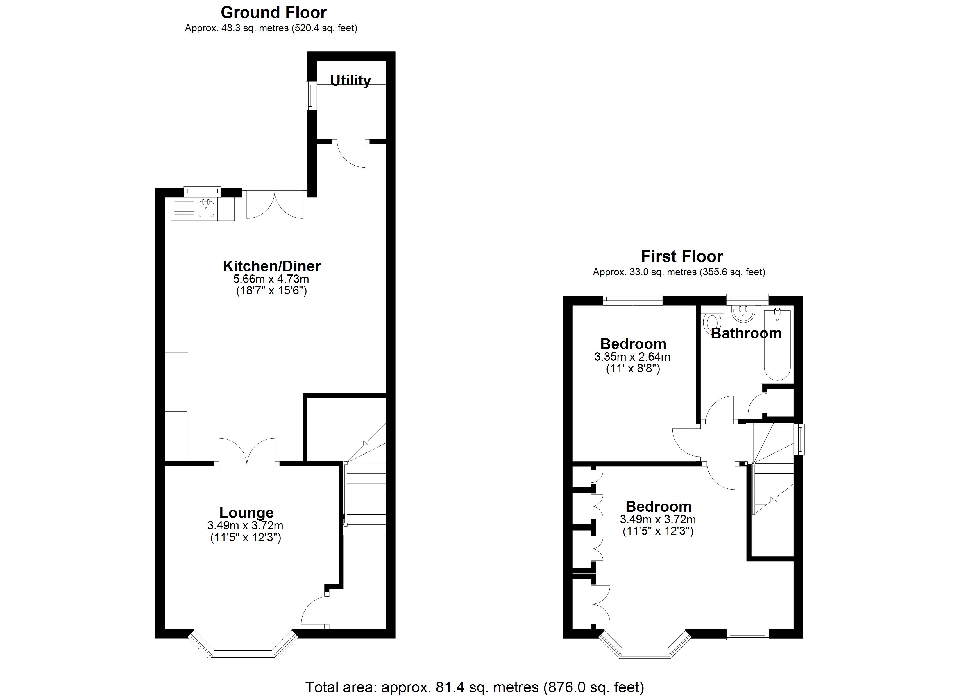 Floorplan for Barn Lane, Solihull