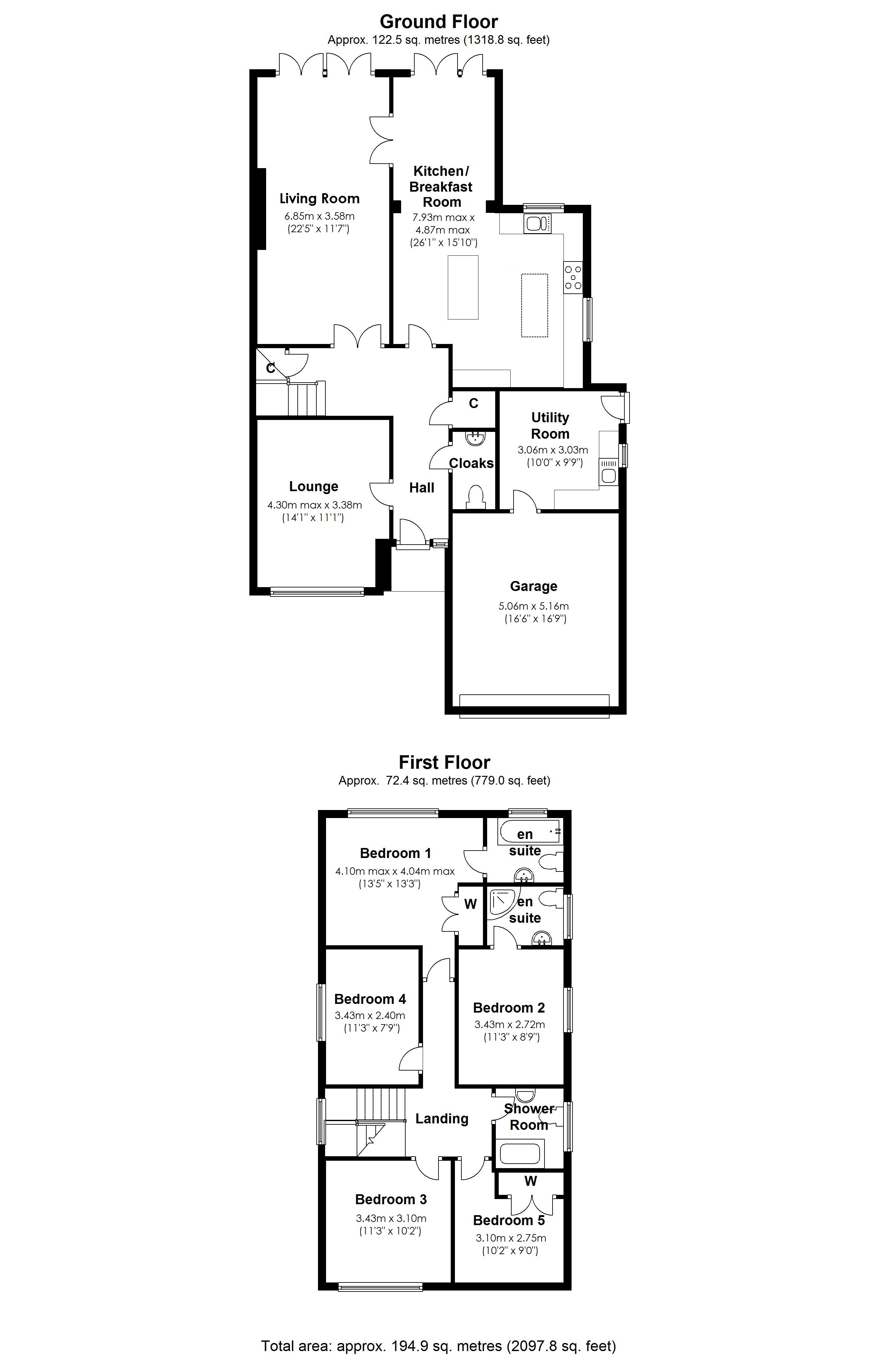 Floorplan for Needlers End Lane, Balsall Common